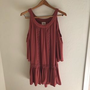 Gauzy Boho Dusty Rose Tunic Dress! XS